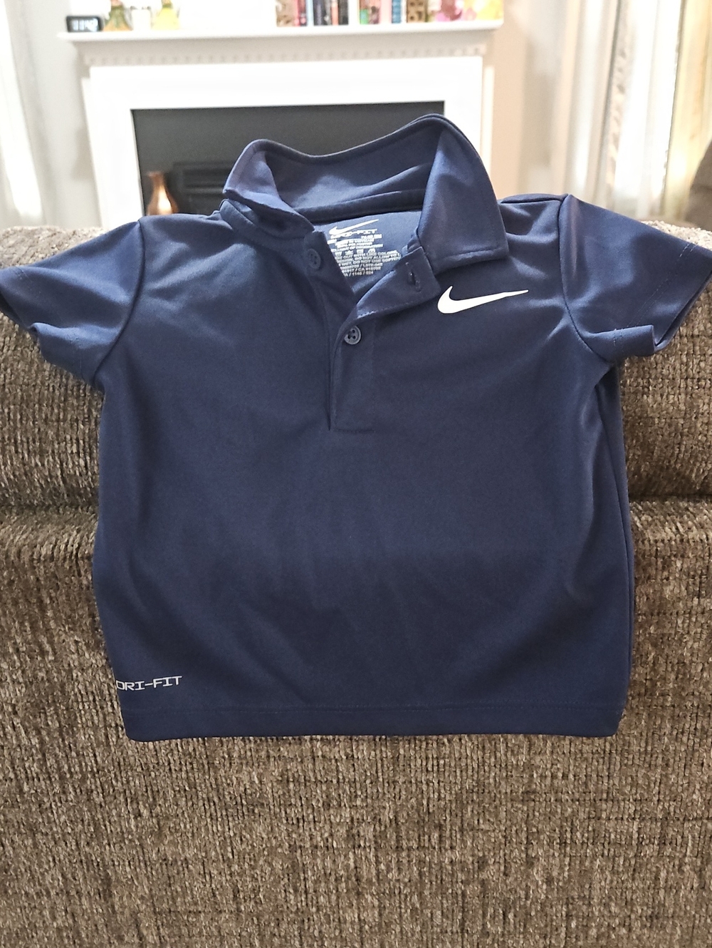 Nike Kids' Navy Dri-FIT Polo Shirt